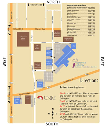 Click to Enlarge ImageA map of the hospital and the building around it.
